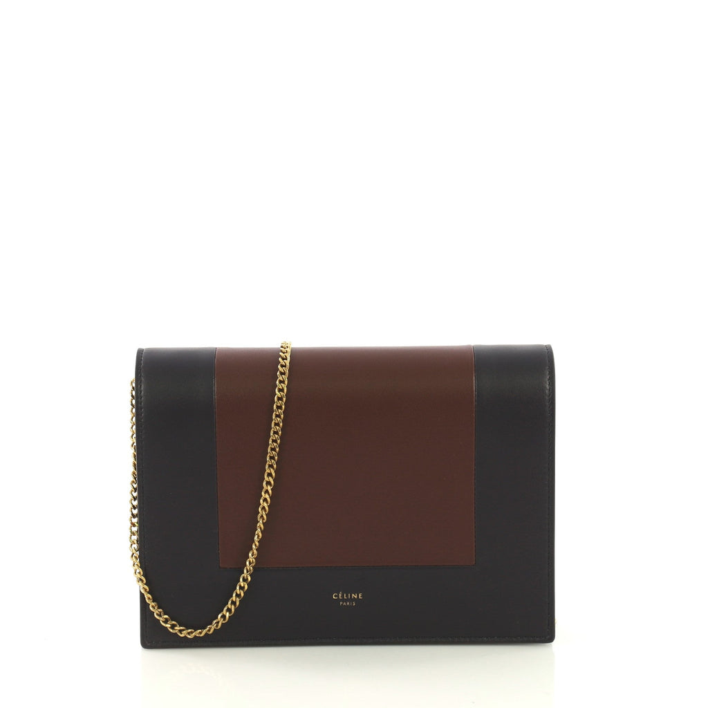 Frame Evening Clutch on Chain Leather