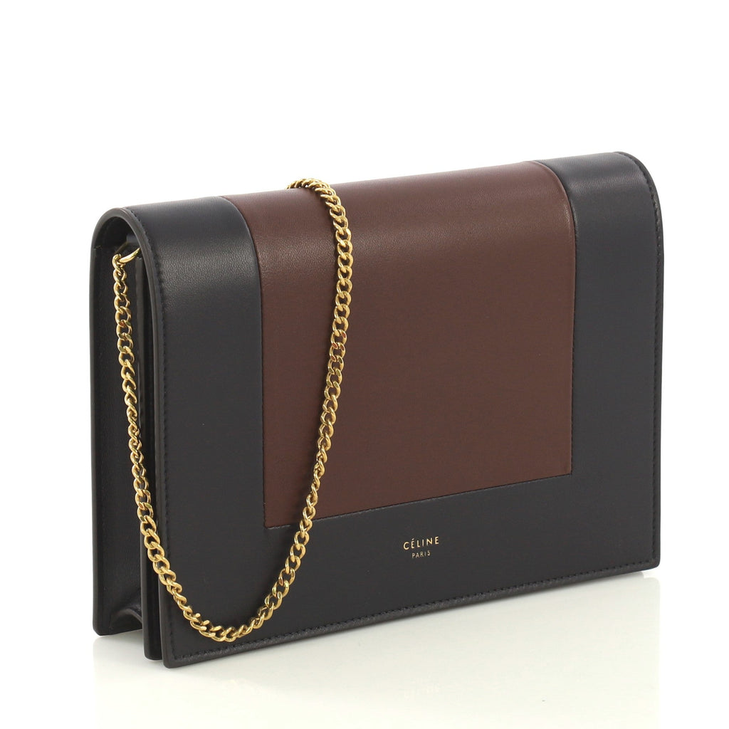 Frame Evening Clutch on Chain Leather