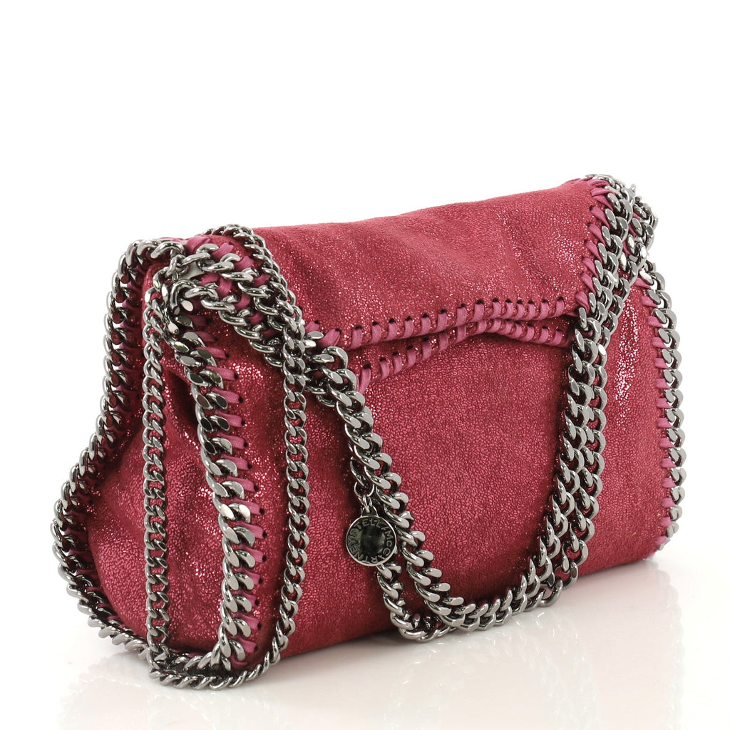 Falabella Fold Over Crossbody Bag Shaggy Deer Mini