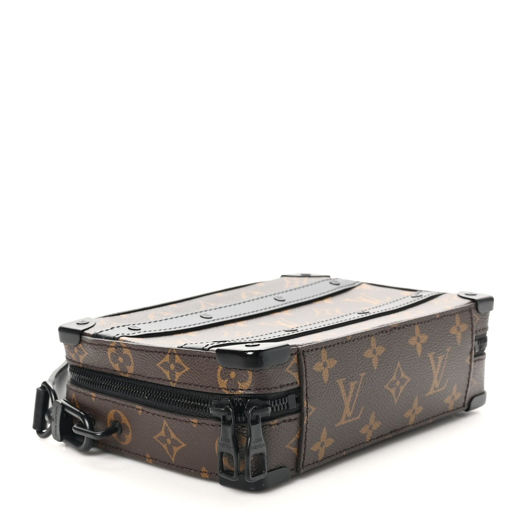 Monogram Macassar Handle Soft Trunk Black