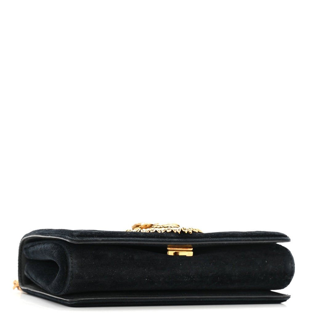 Velvet Medium Devotion Crossbody Bag Black