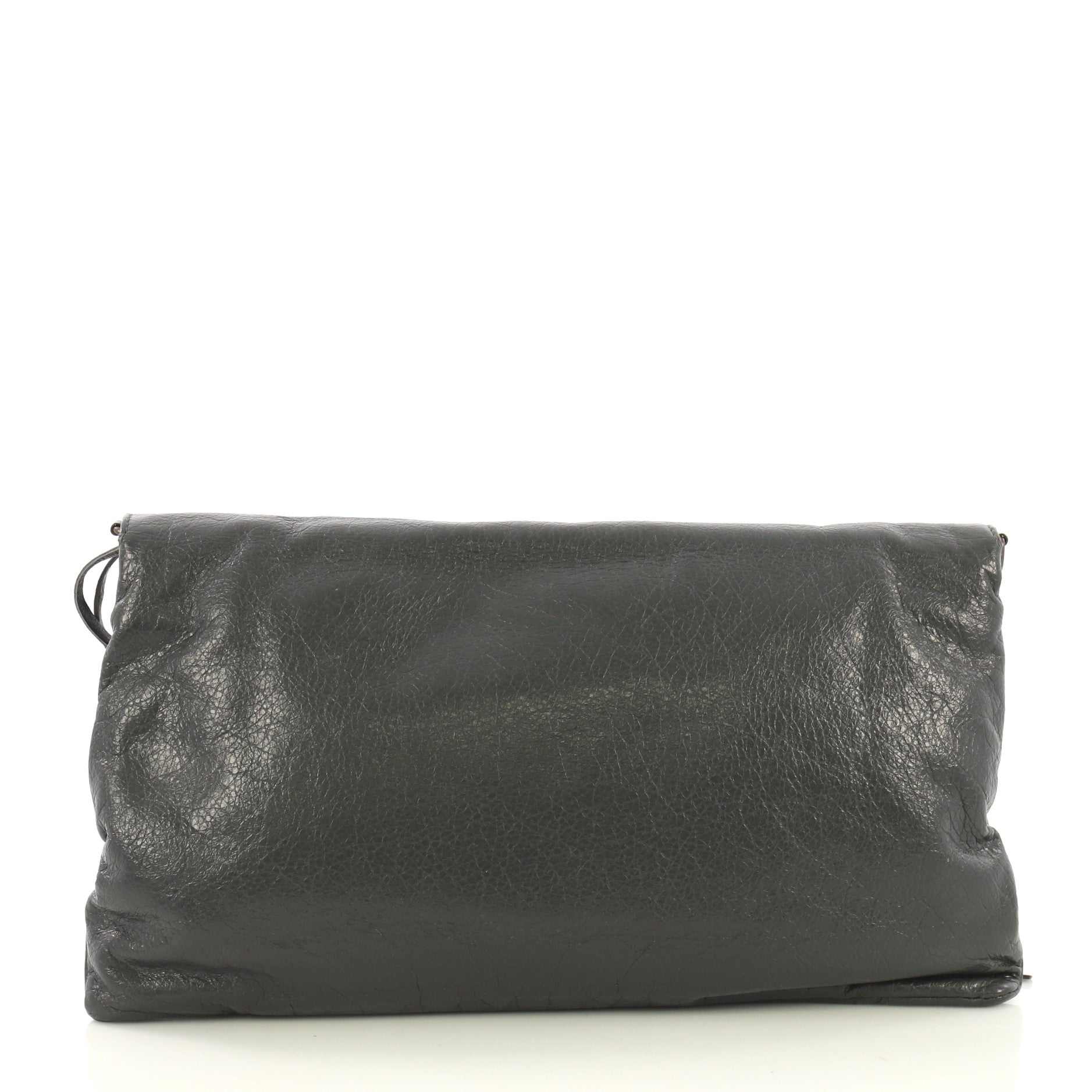 Envelope Strap Clutch Classic Studs Leather