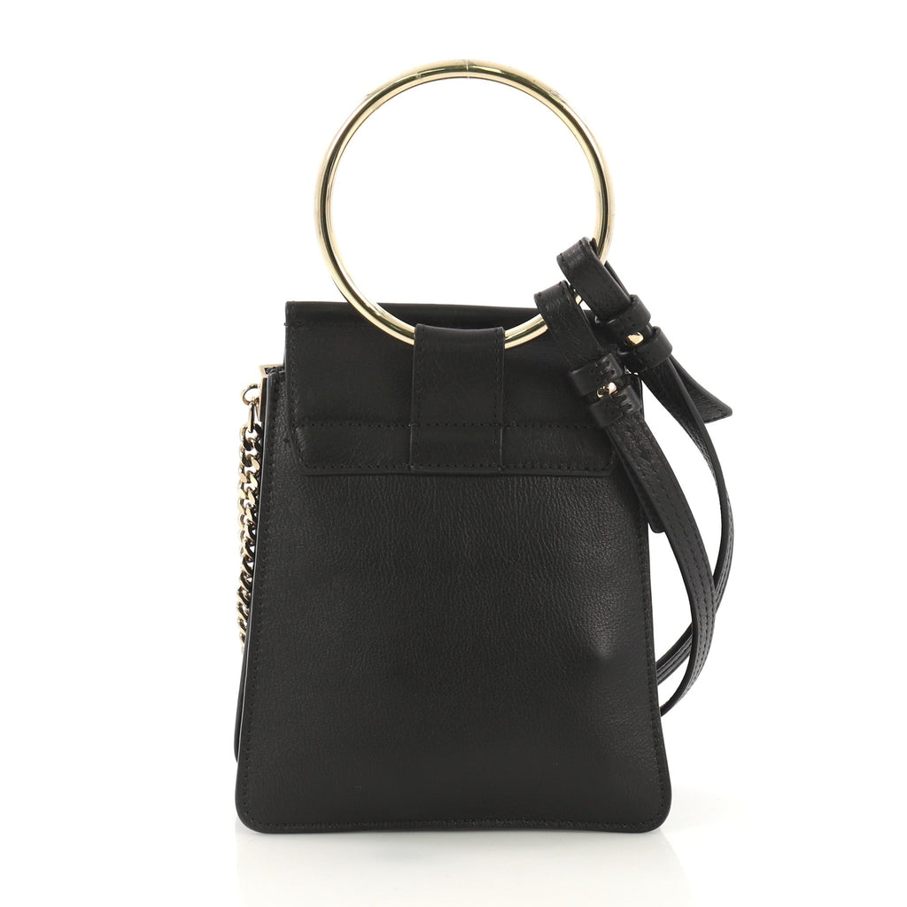 Faye Bracelet Crossbody Bag Patchwork Leather and Velvet Mini