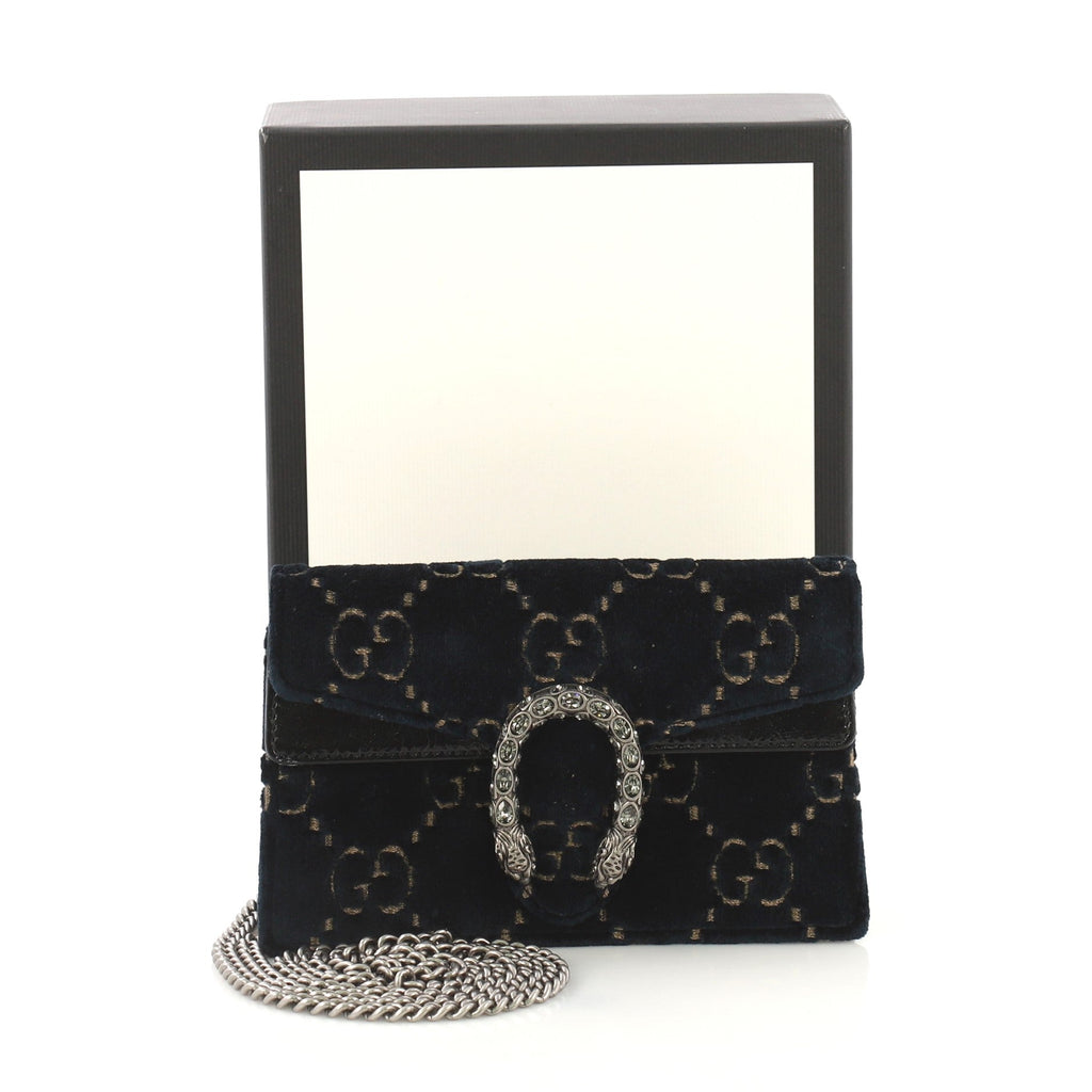 Dionysus Bag GG Velvet Super Mini