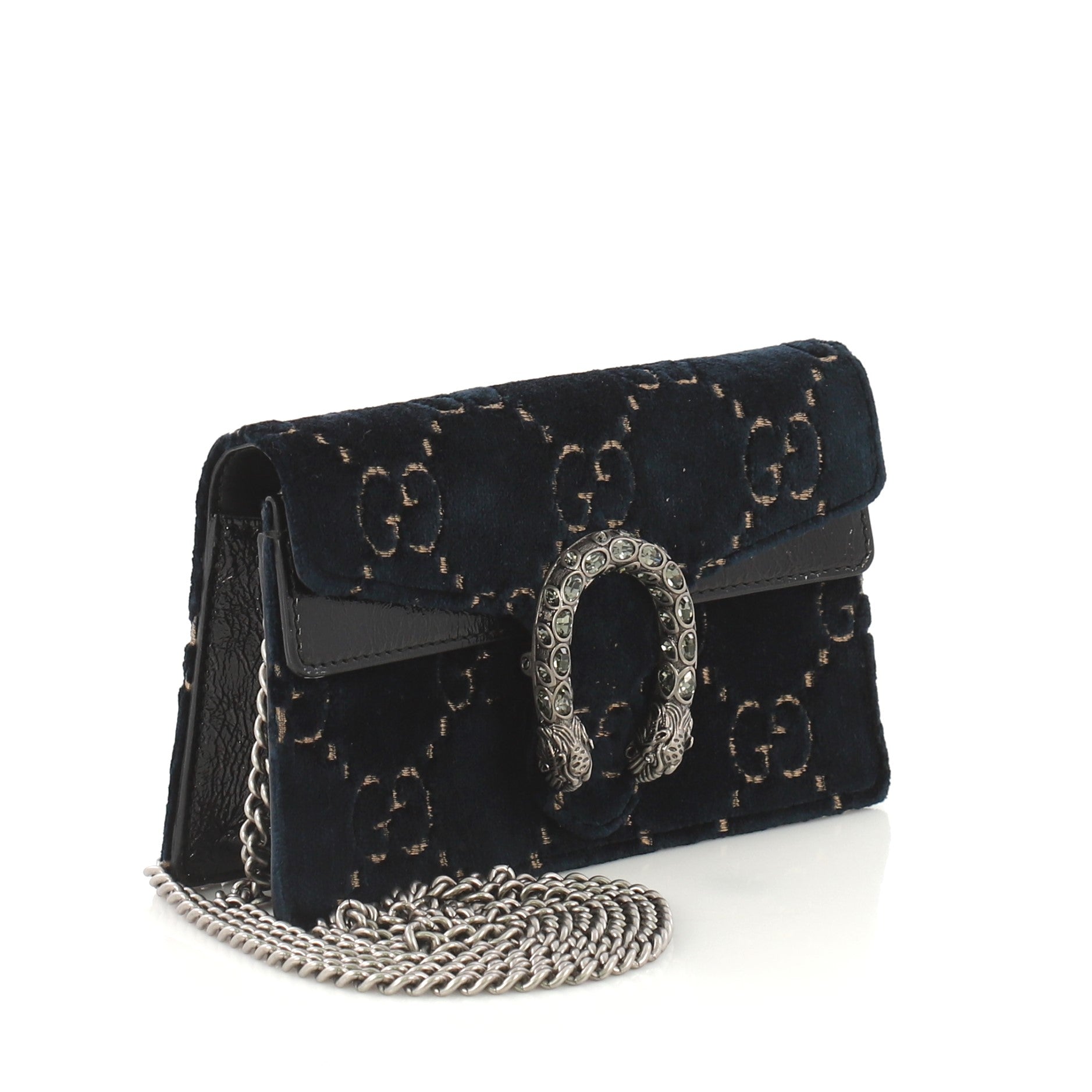 Dionysus Bag GG Velvet Super Mini