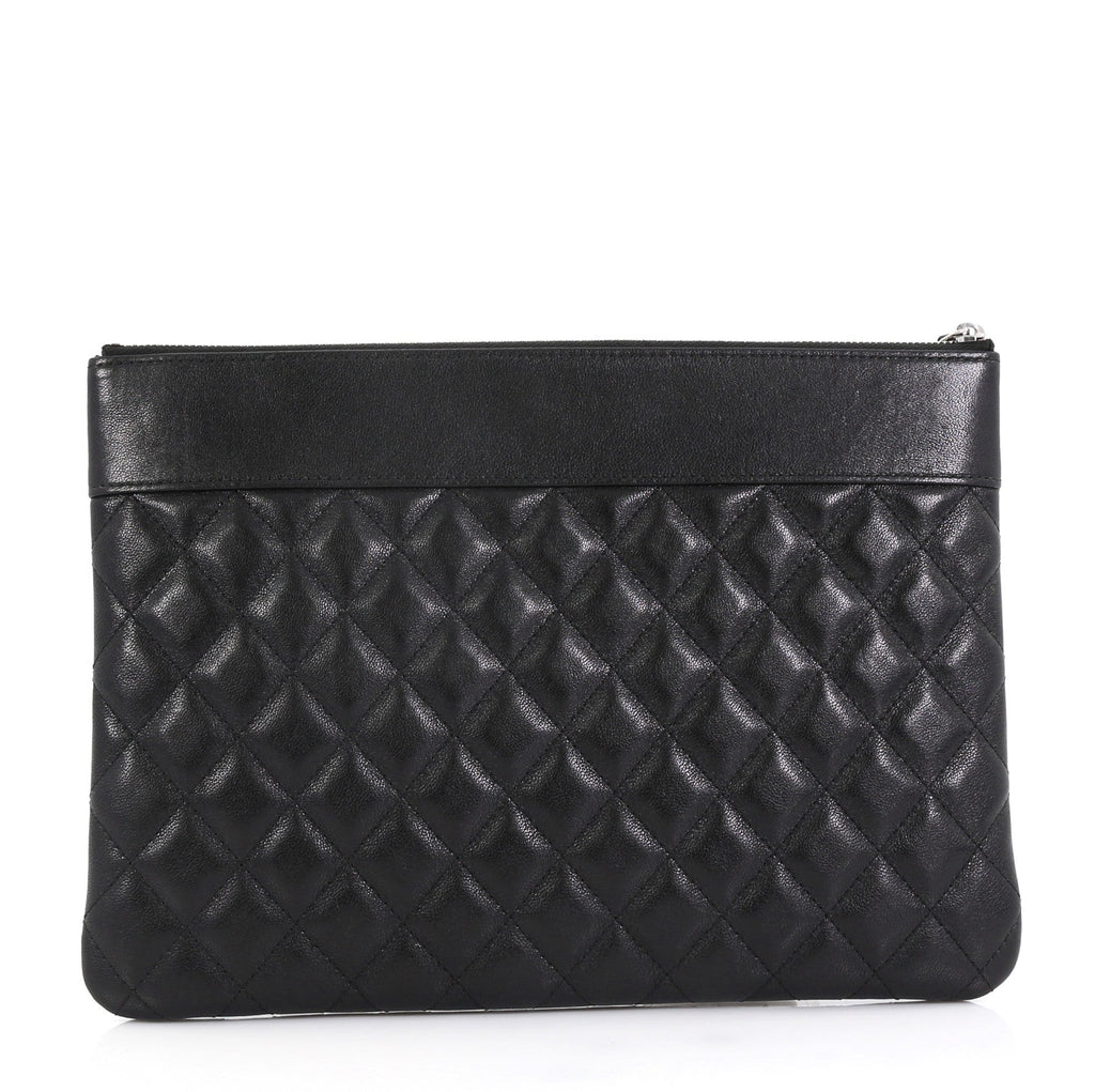 Mademoiselle Vintage O Case Clutch Quilted Sheepskin Medium