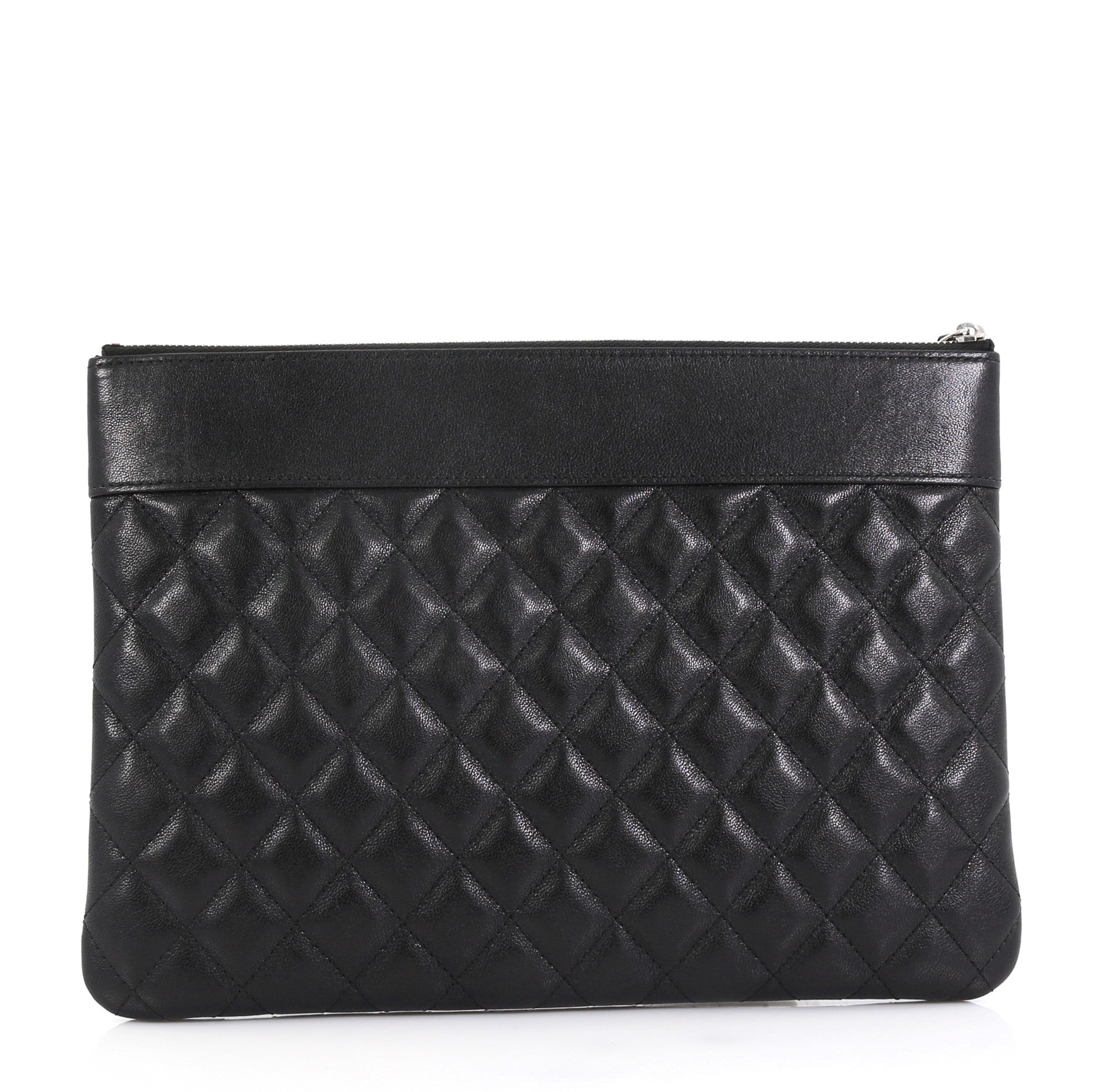 Mademoiselle Vintage O Case Clutch Quilted Sheepskin Medium