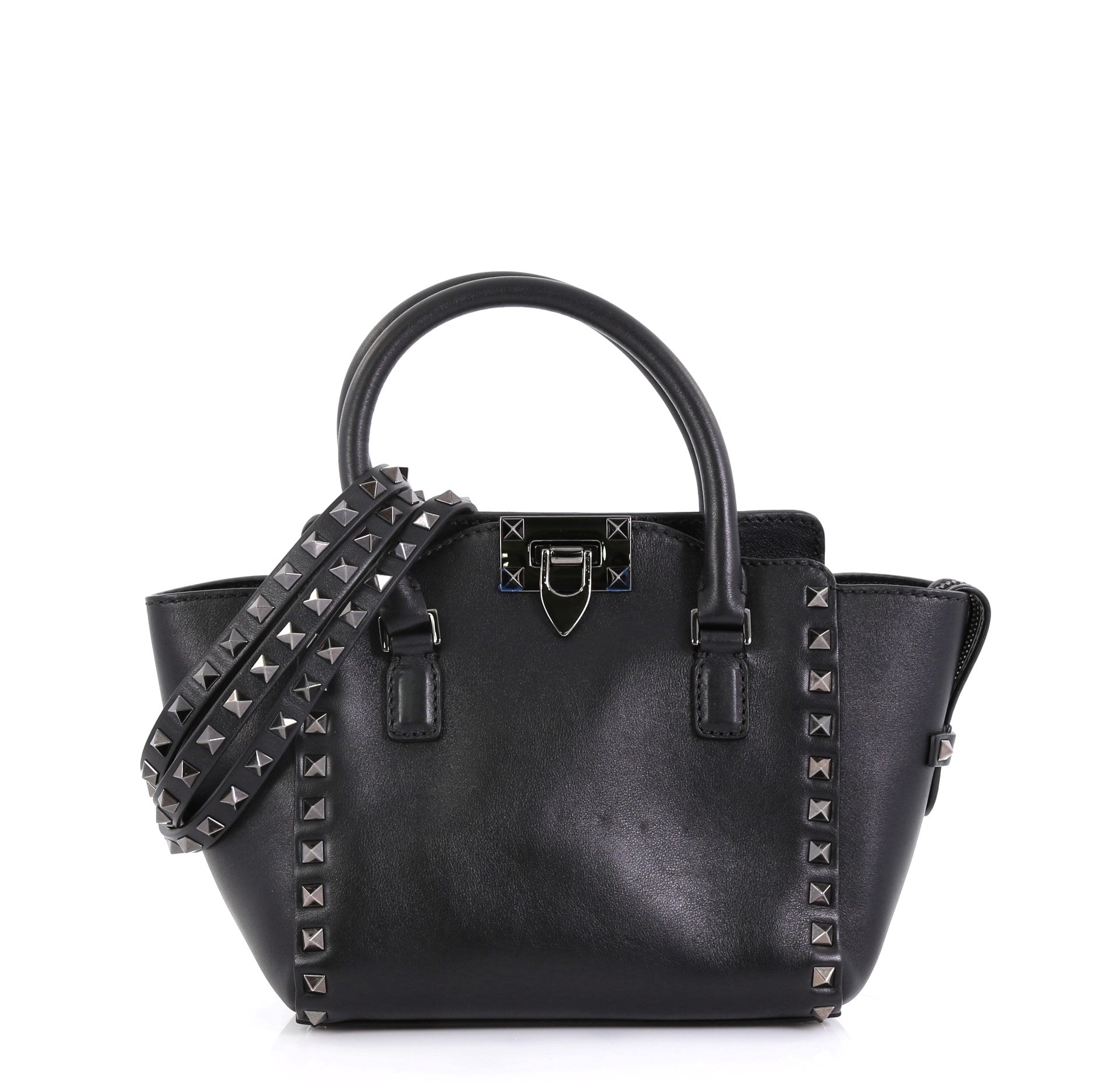 Rockstud Tote Rigid Leather Mini