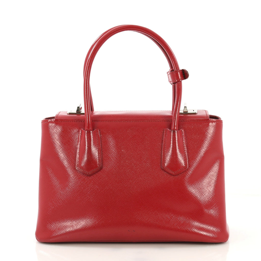Turnlock Cuir Twin Tote Vernice Saffiano Leather Mini