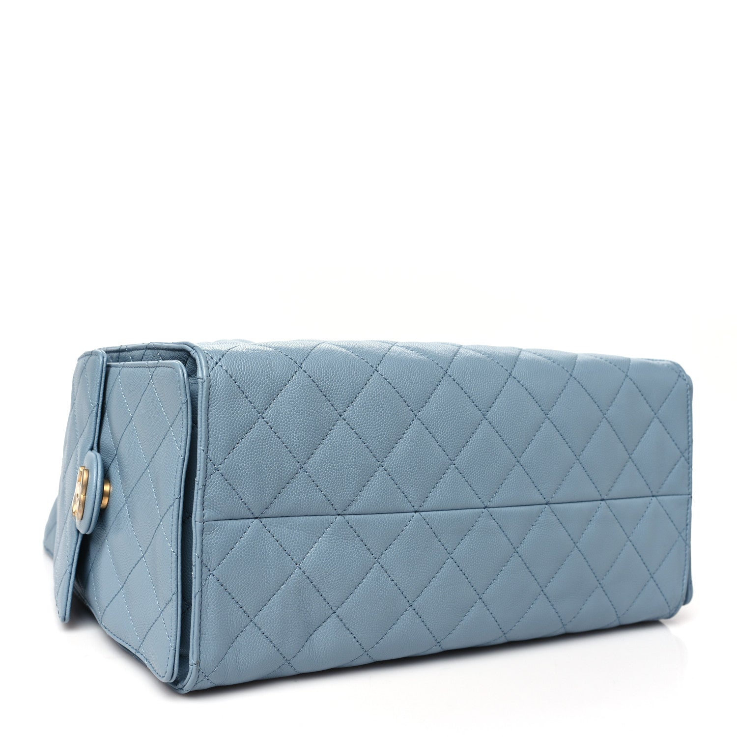 Caviar Quilted Medium Chanel 25 Handbag Blue