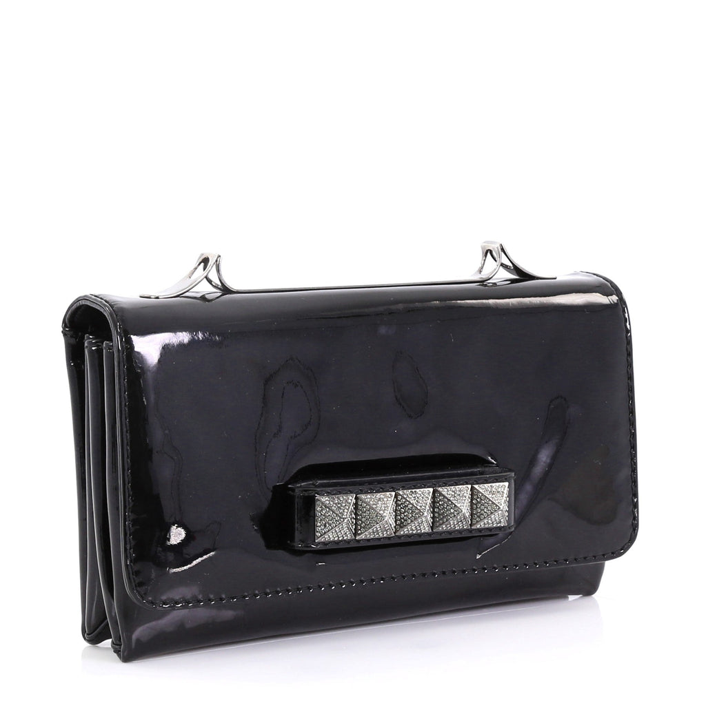 Va Va Voom Clutch Crystal Studs Patent Medium