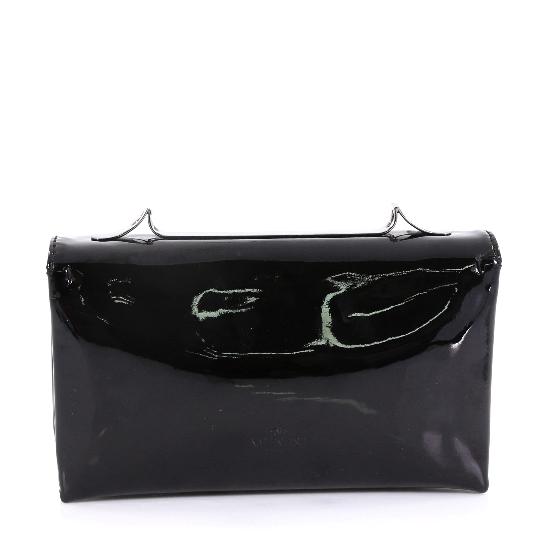 Va Va Voom Clutch Crystal Studs Patent Medium