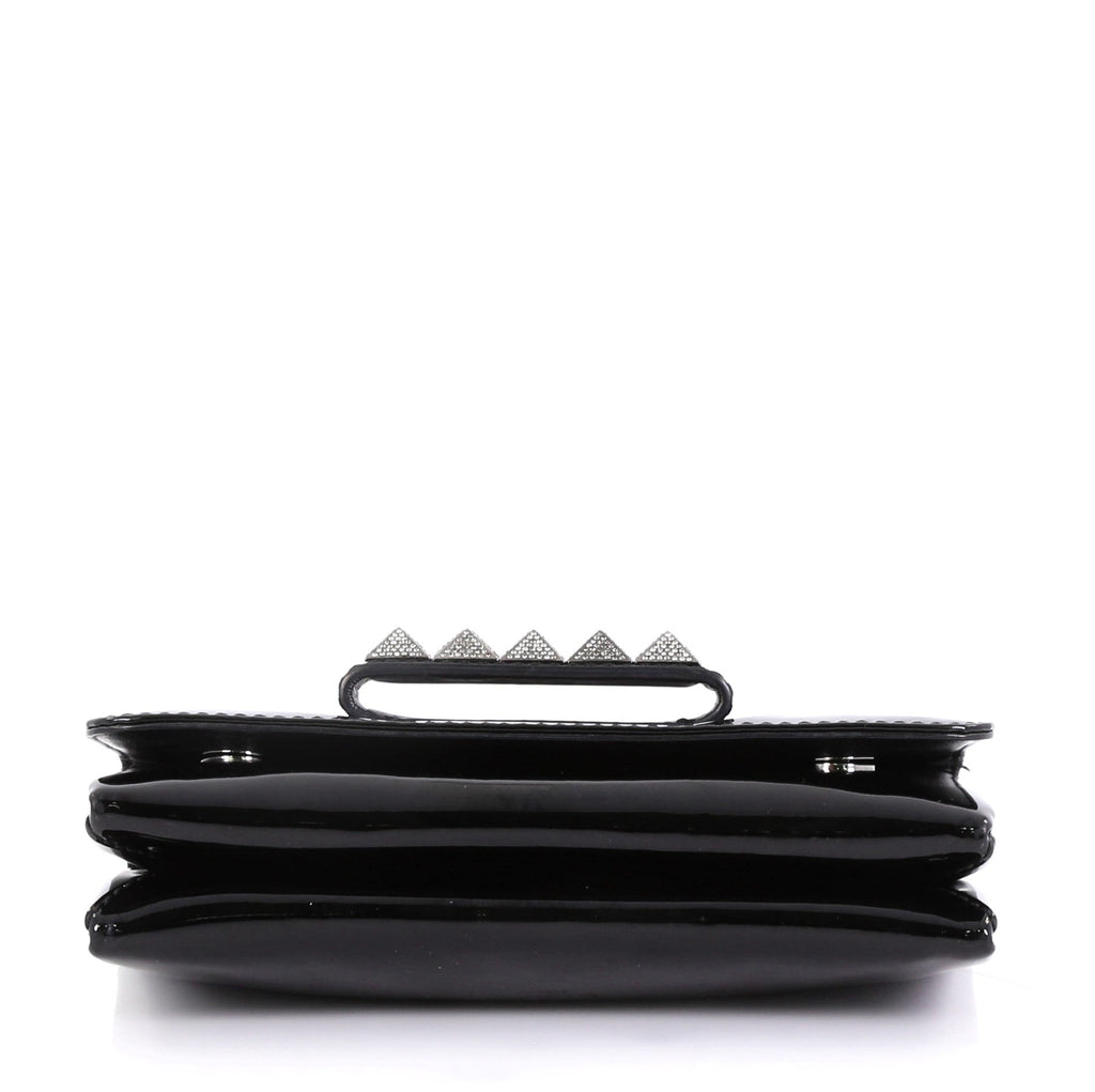 Va Va Voom Clutch Crystal Studs Patent Medium