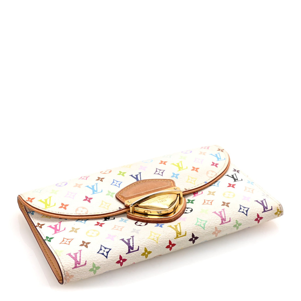 Monogram Multicolor Eugenie Wallet White