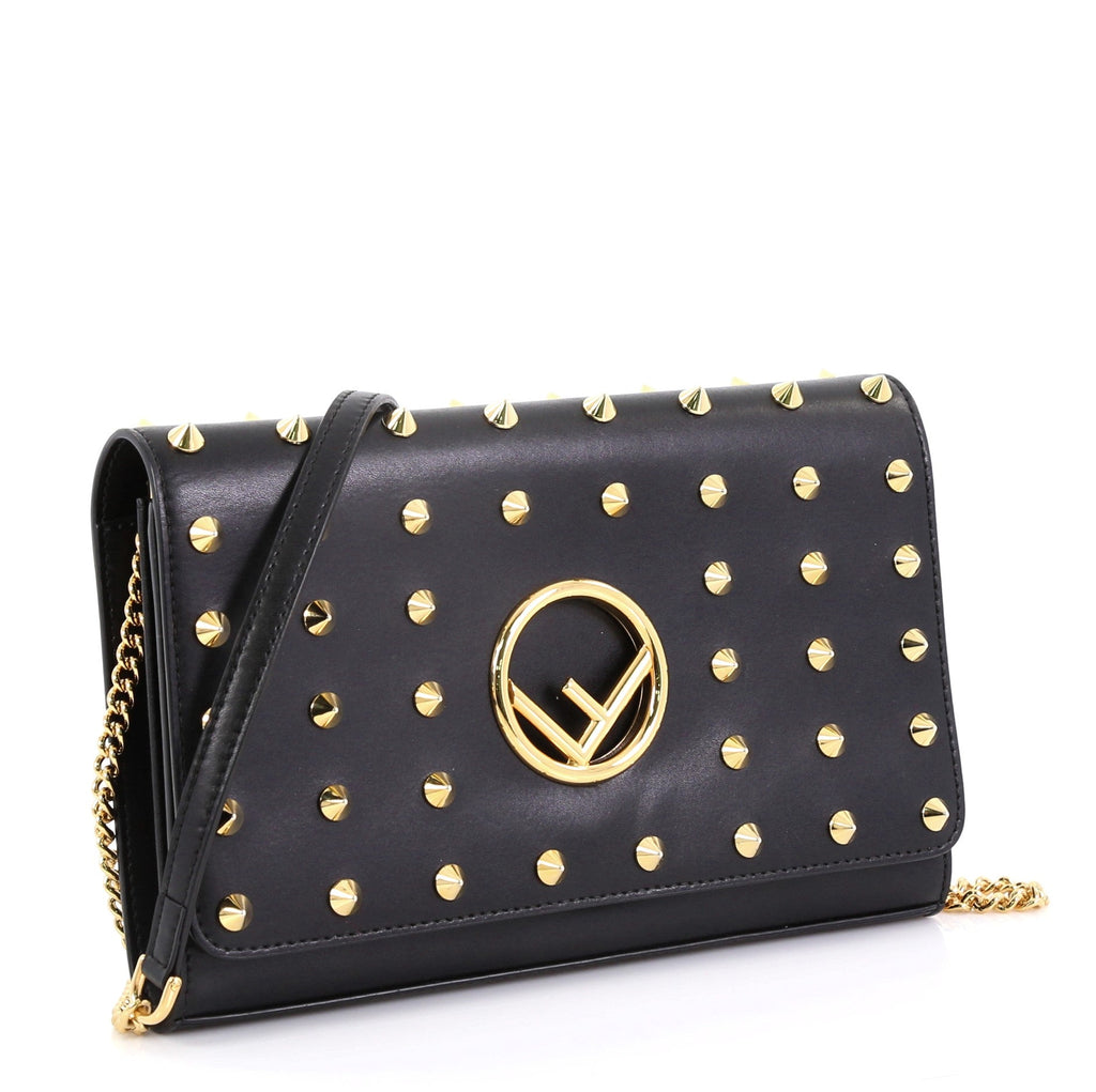 Kan I F Wallet On Chain Clutch Studded Leather