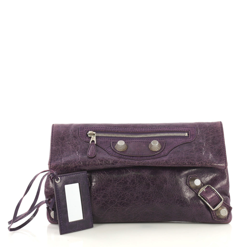 Envelope Clutch Giant Studs Leather