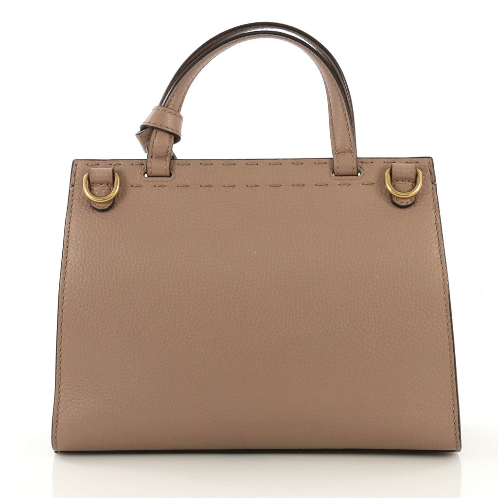 Pearly GG Marmont Top Handle Flap Bag Leather Mini