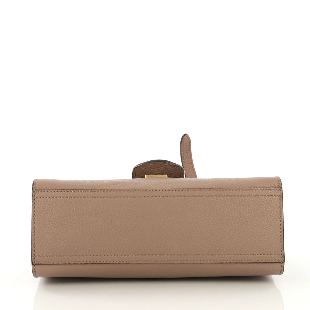 Pearly GG Marmont Top Handle Flap Bag Leather Mini