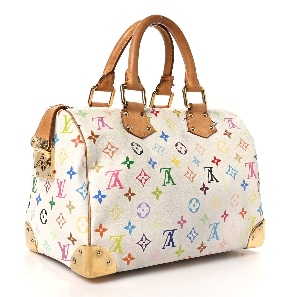 Monogram Multicolor Speedy 30 White