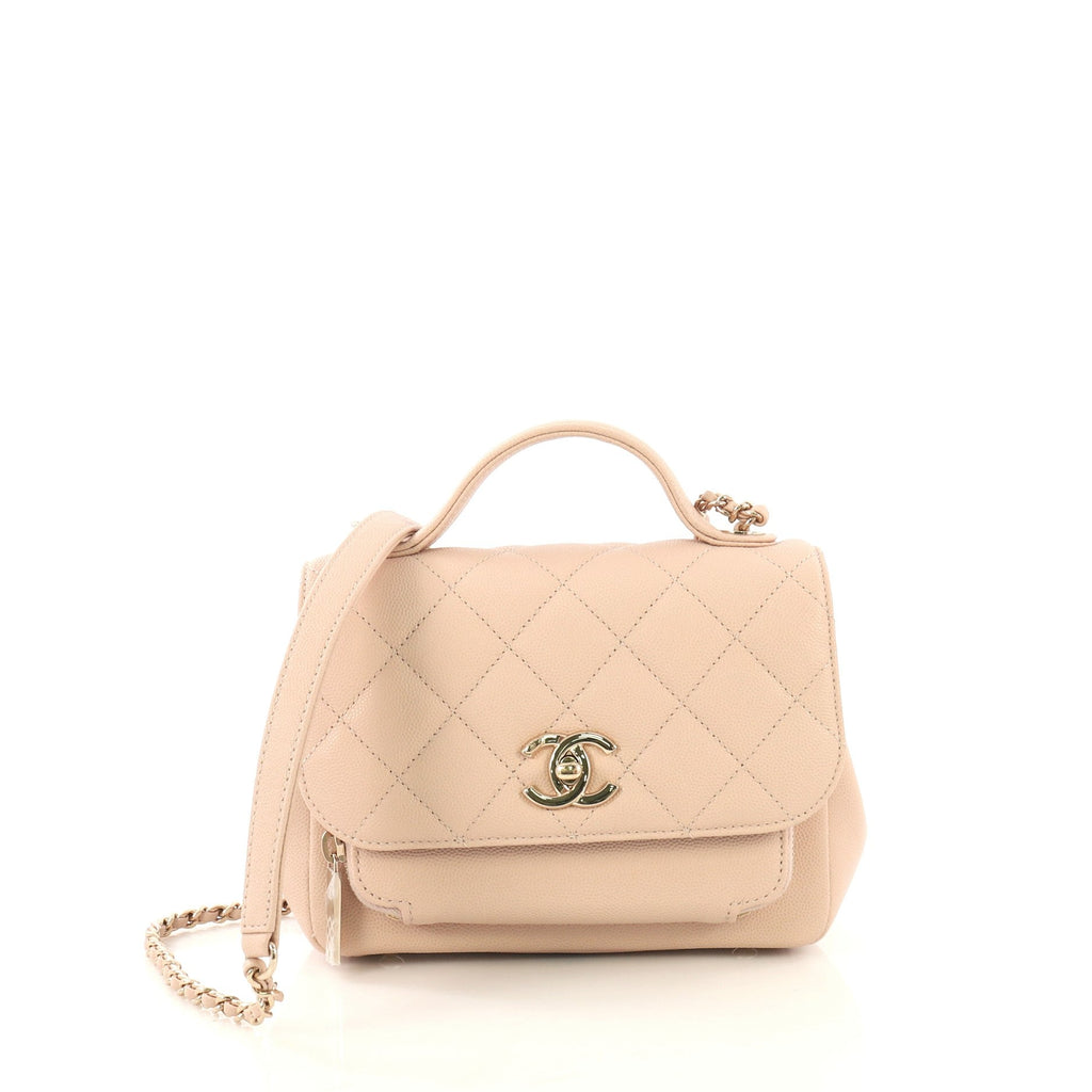 Business Affinity Flap Bag Quilted Caviar Mini