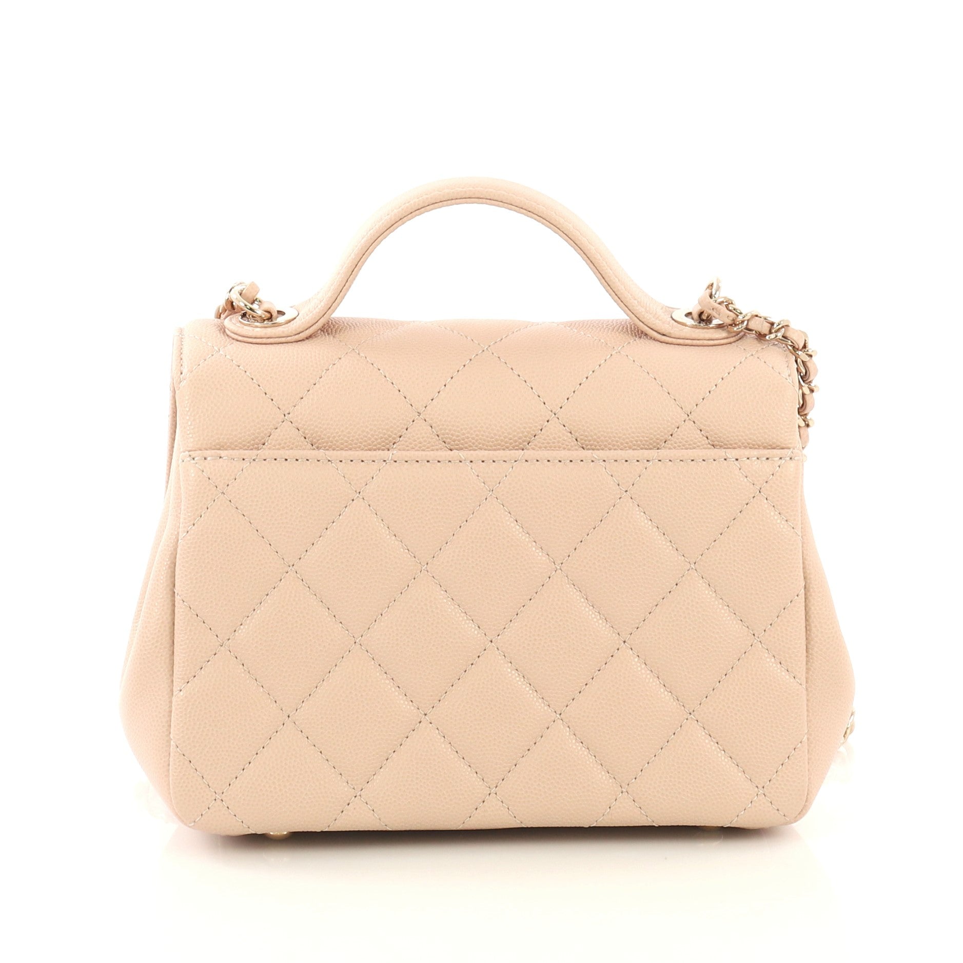 Business Affinity Flap Bag Quilted Caviar Mini