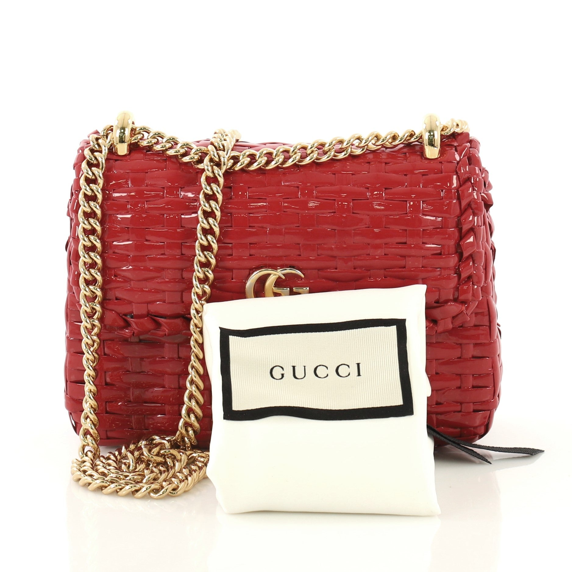Cestino Flap Shoulder Bag Wicker Mini