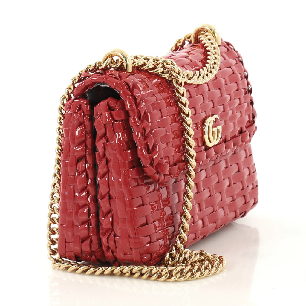 Cestino Flap Shoulder Bag Wicker Mini