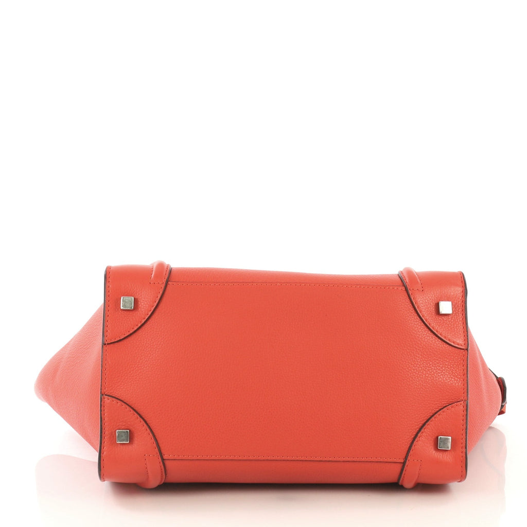 Luggage Handbag Grainy Leather Mini