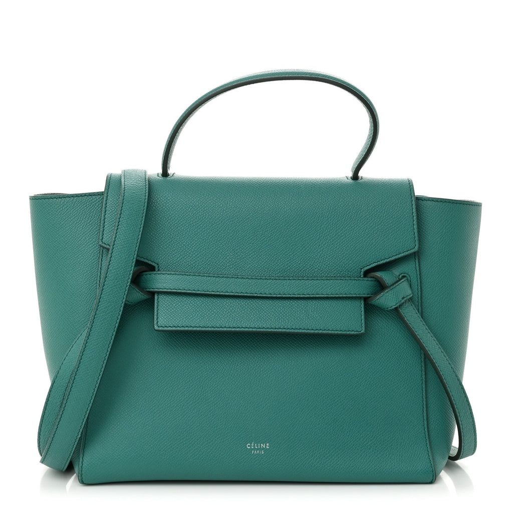 Grained Calfskin Micro Belt Bag Cactus