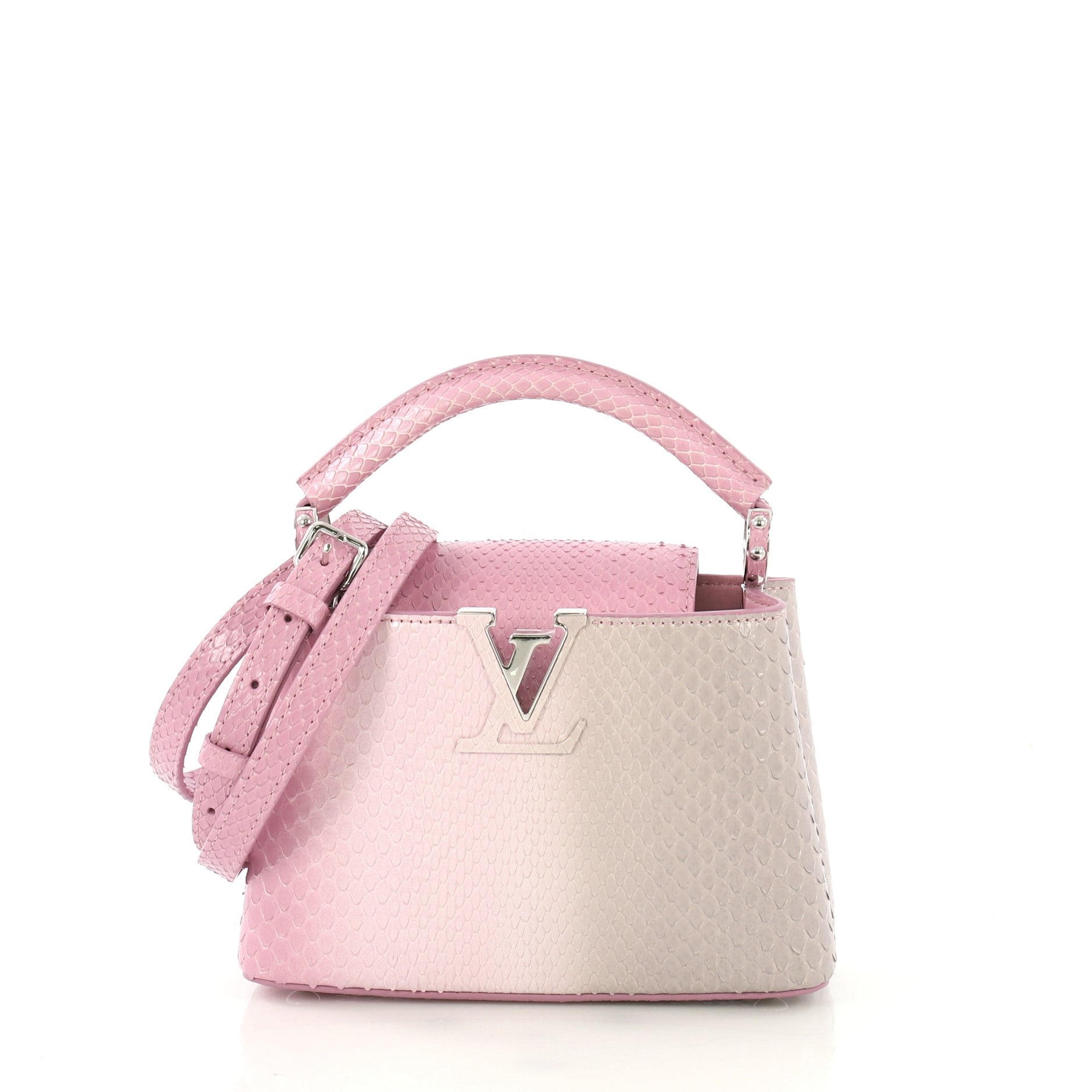 Capucines Handbag Python Mini
