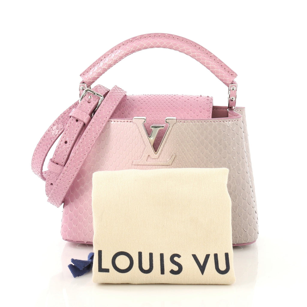 Capucines Handbag Python Mini