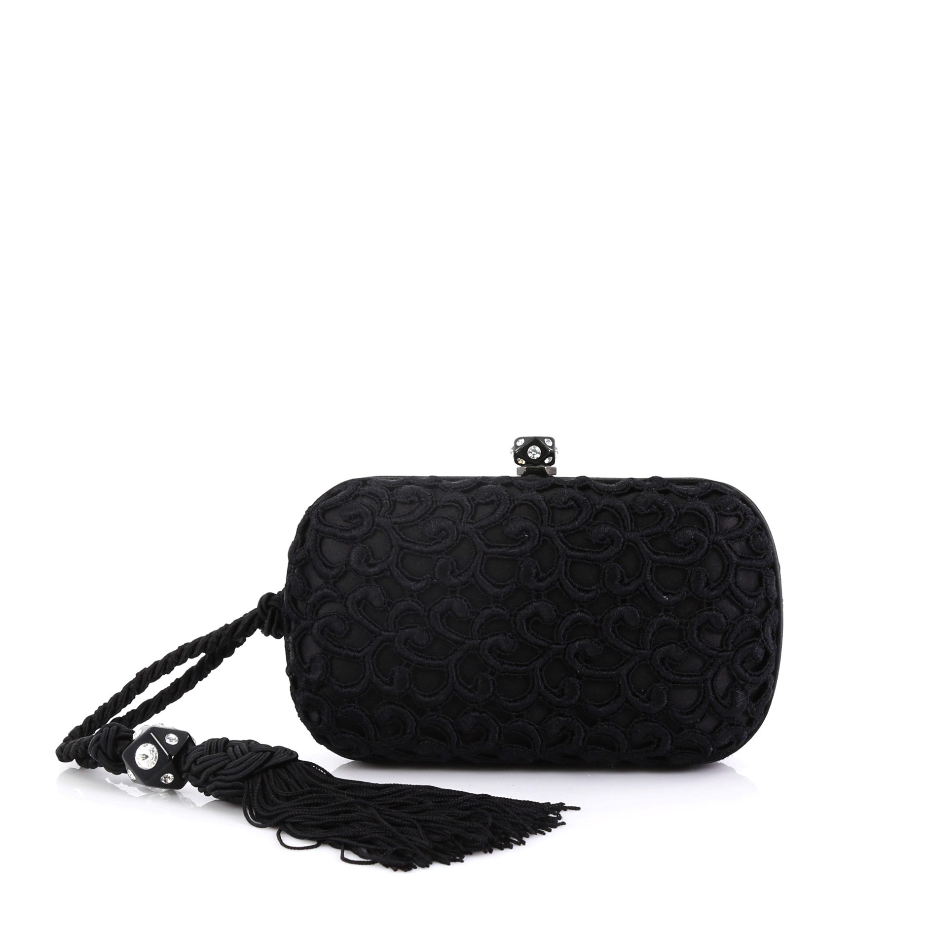Vintage Tassel Clutch Embroidered Fabric