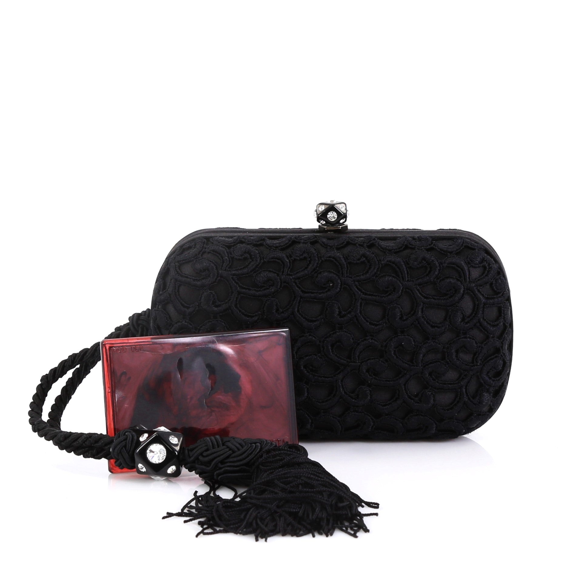 Vintage Tassel Clutch Embroidered Fabric