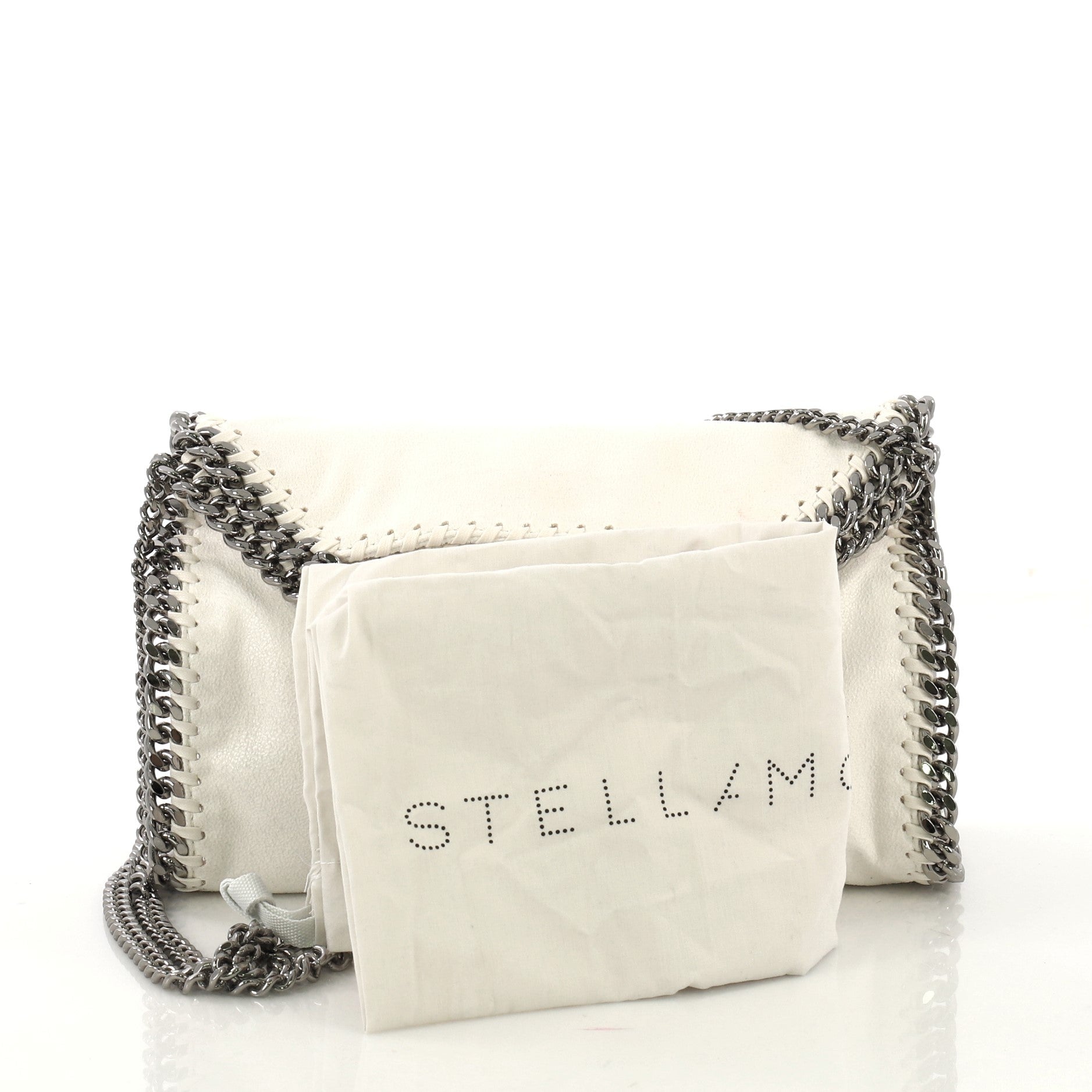 Falabella Fold Over Crossbody Bag Shaggy Deer Mini