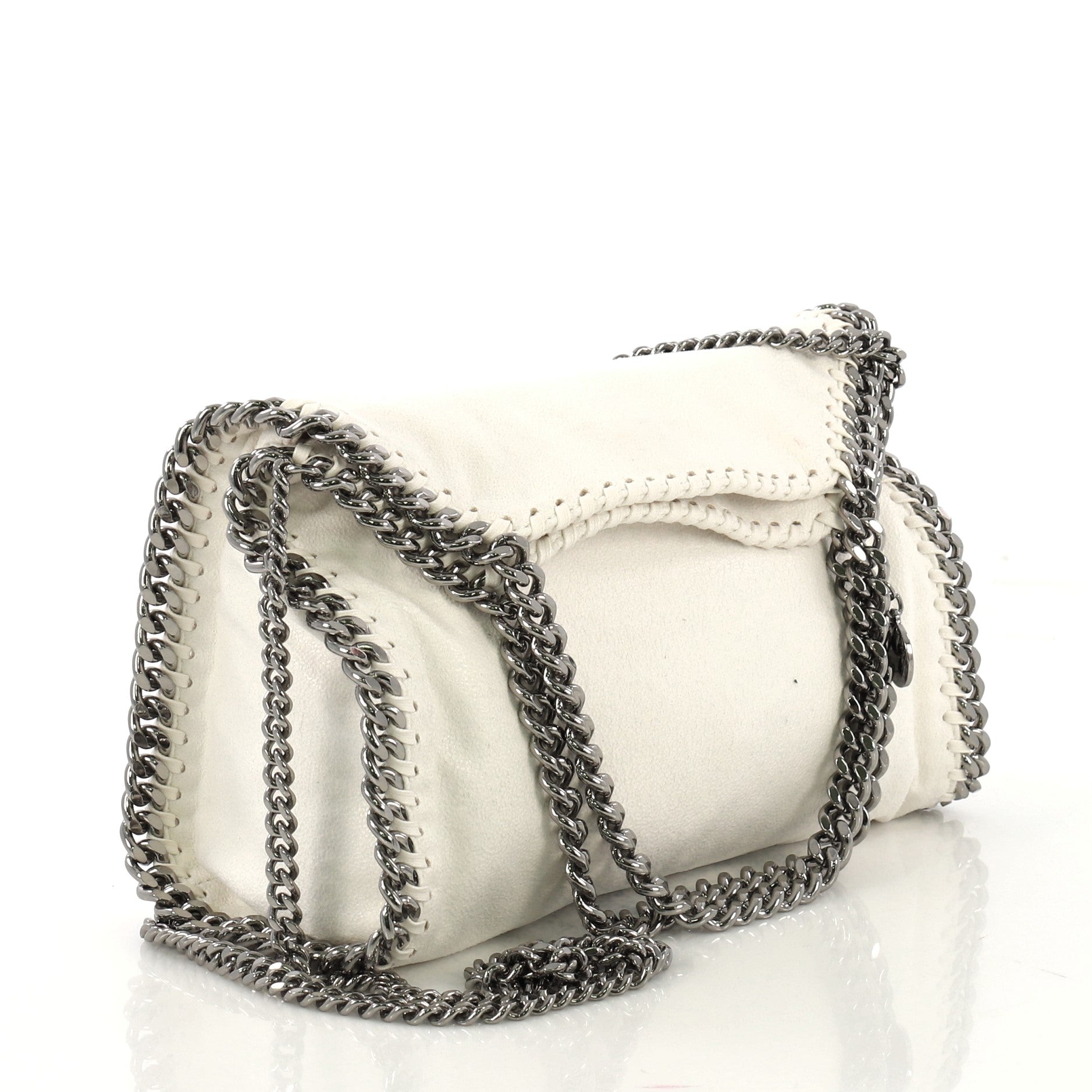 Falabella Fold Over Crossbody Bag Shaggy Deer Mini