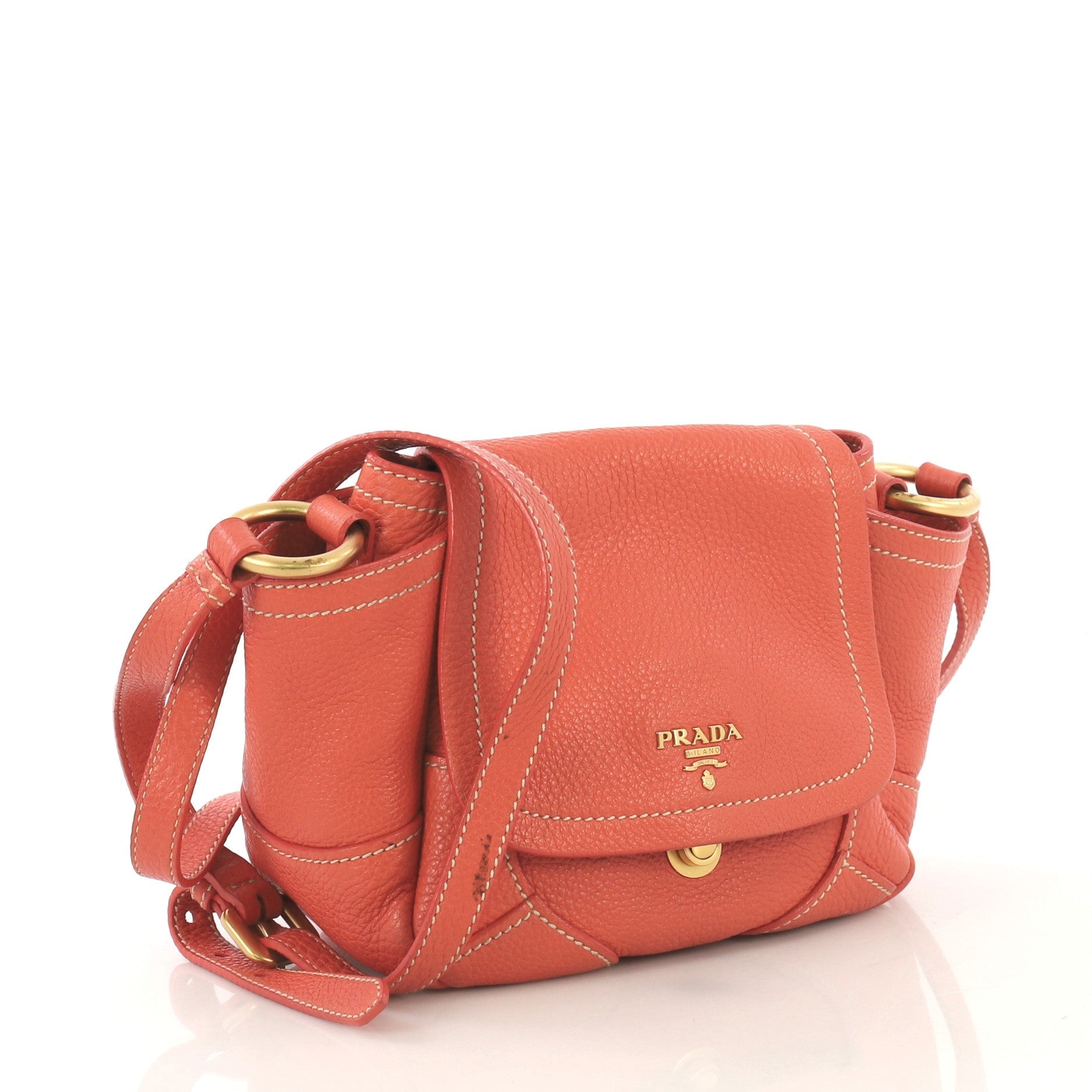 Side Pocket Crossbody Bag Vitello Daino Mini