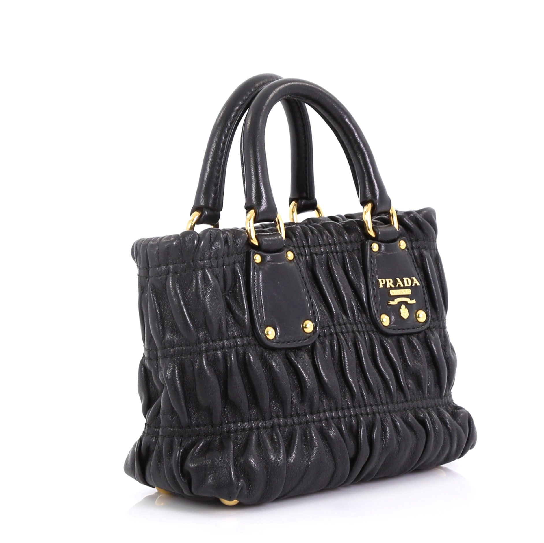 Gaufre Convertible Tote Nappa Leather Mini