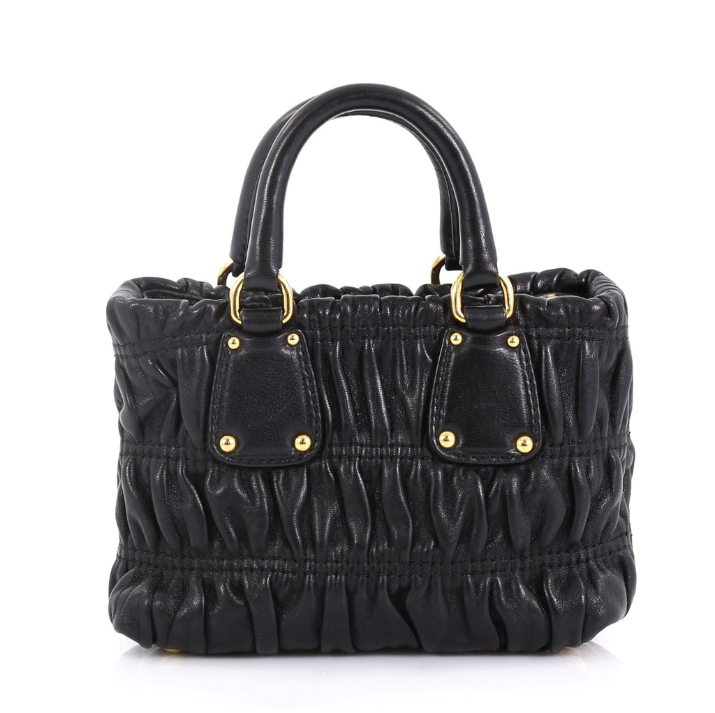 Gaufre Convertible Tote Nappa Leather Mini