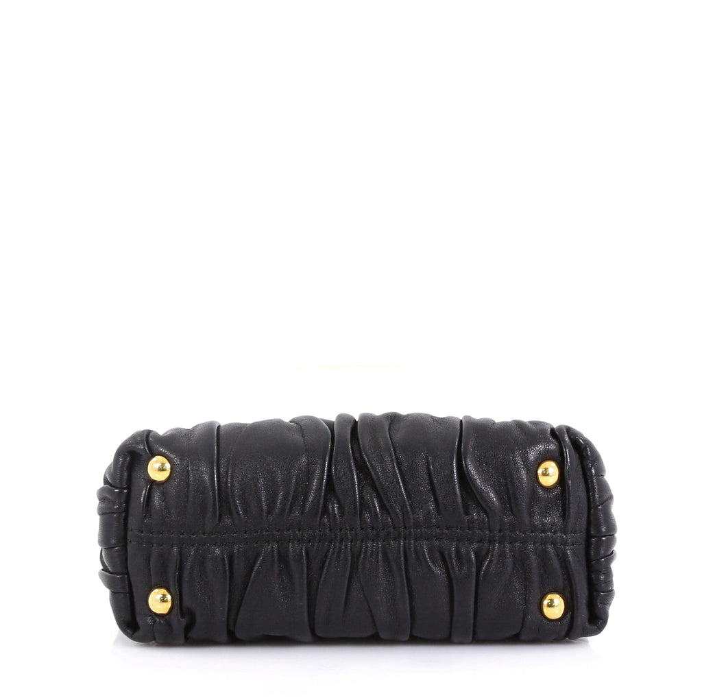 Gaufre Convertible Tote Nappa Leather Mini