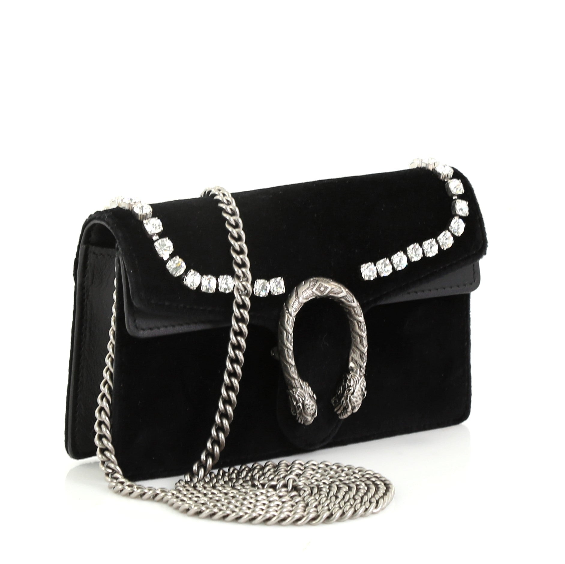 Dionysus Bag Crystal Embellished Velvet Super Mini