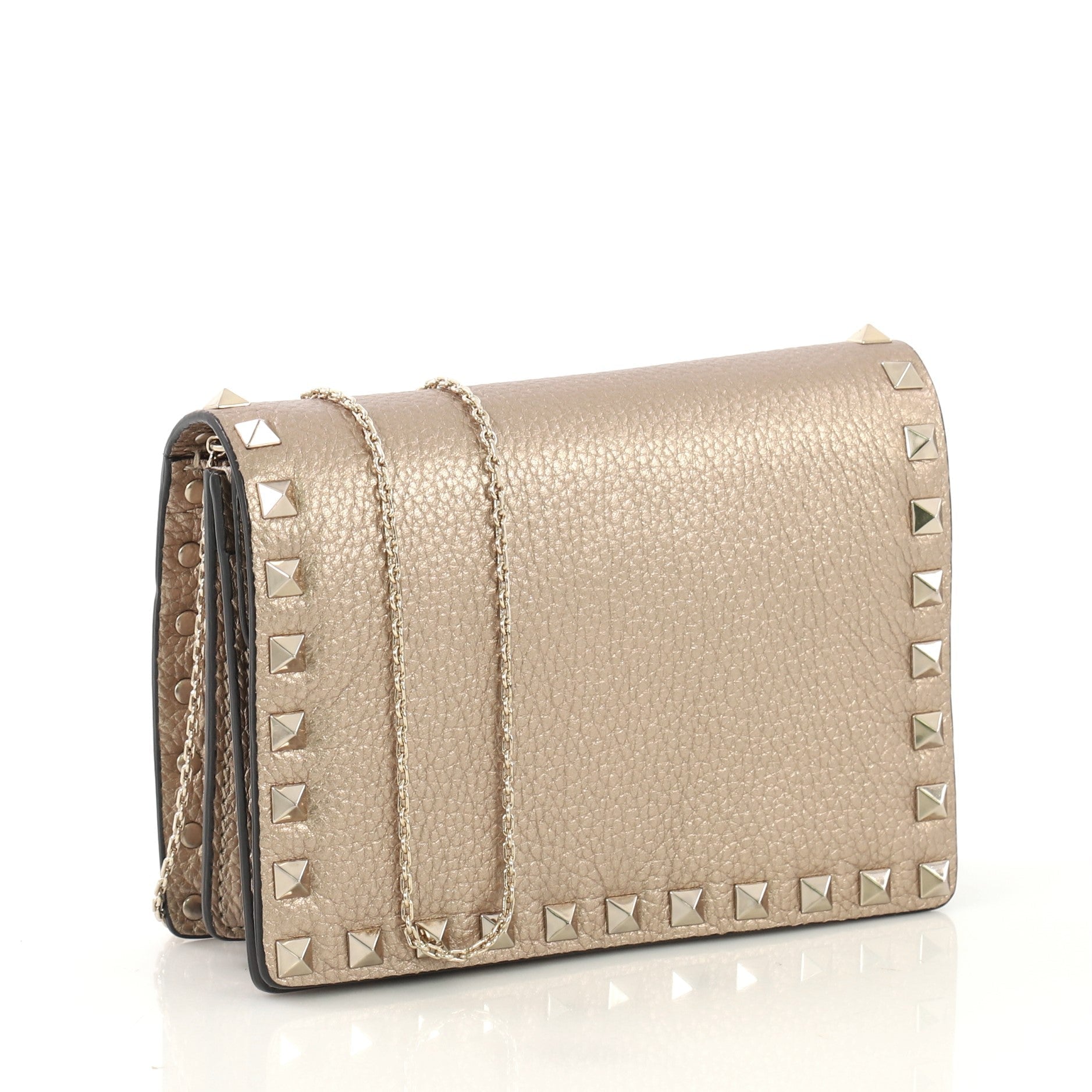 Rockstud Pouch Crossbody Bag Leather Mini