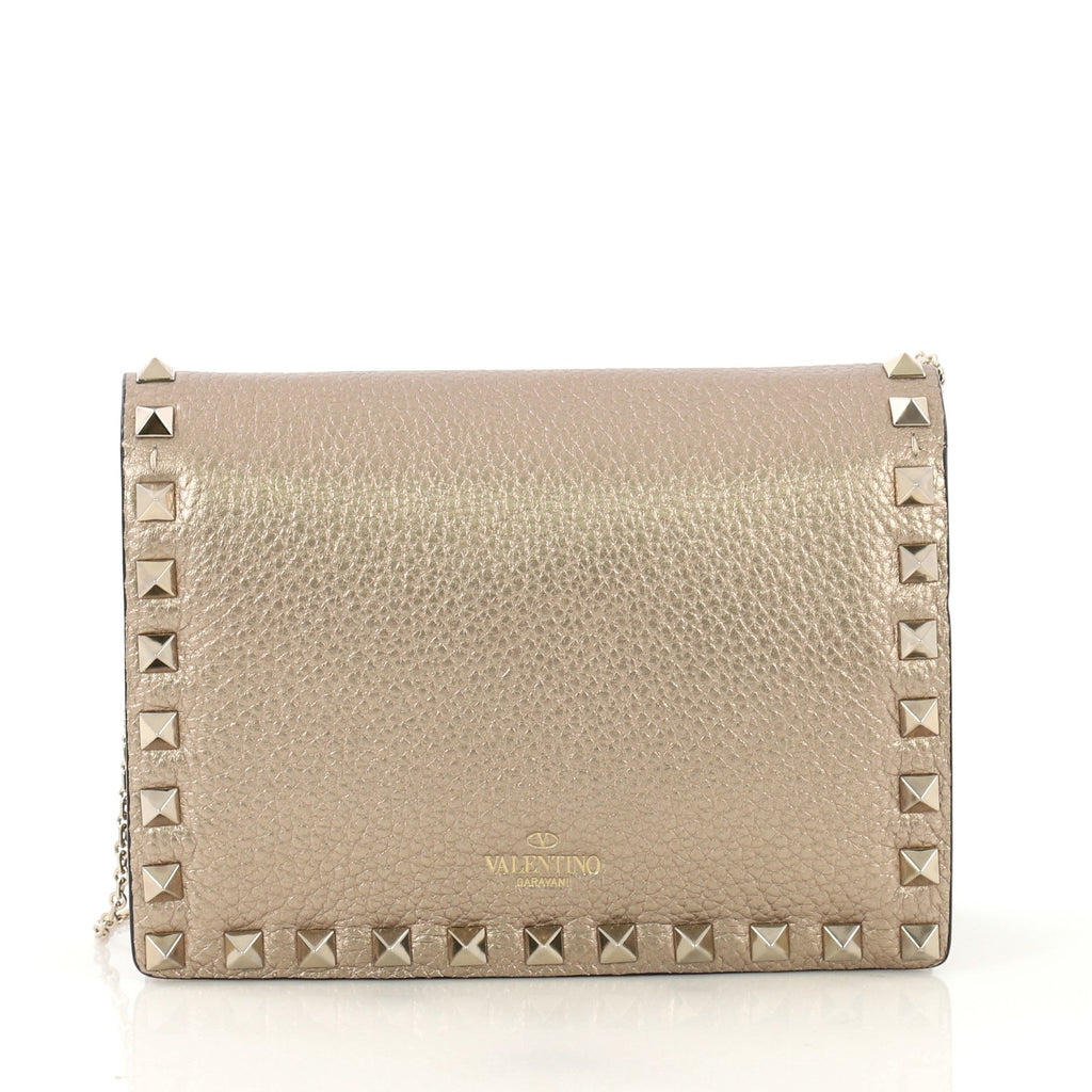 Rockstud Pouch Crossbody Bag Leather Mini