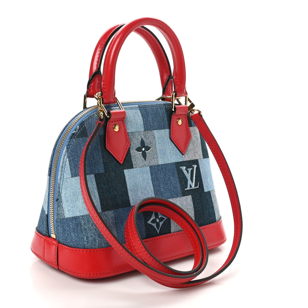 Denim Damier Monogram Patchwork Alma BB
