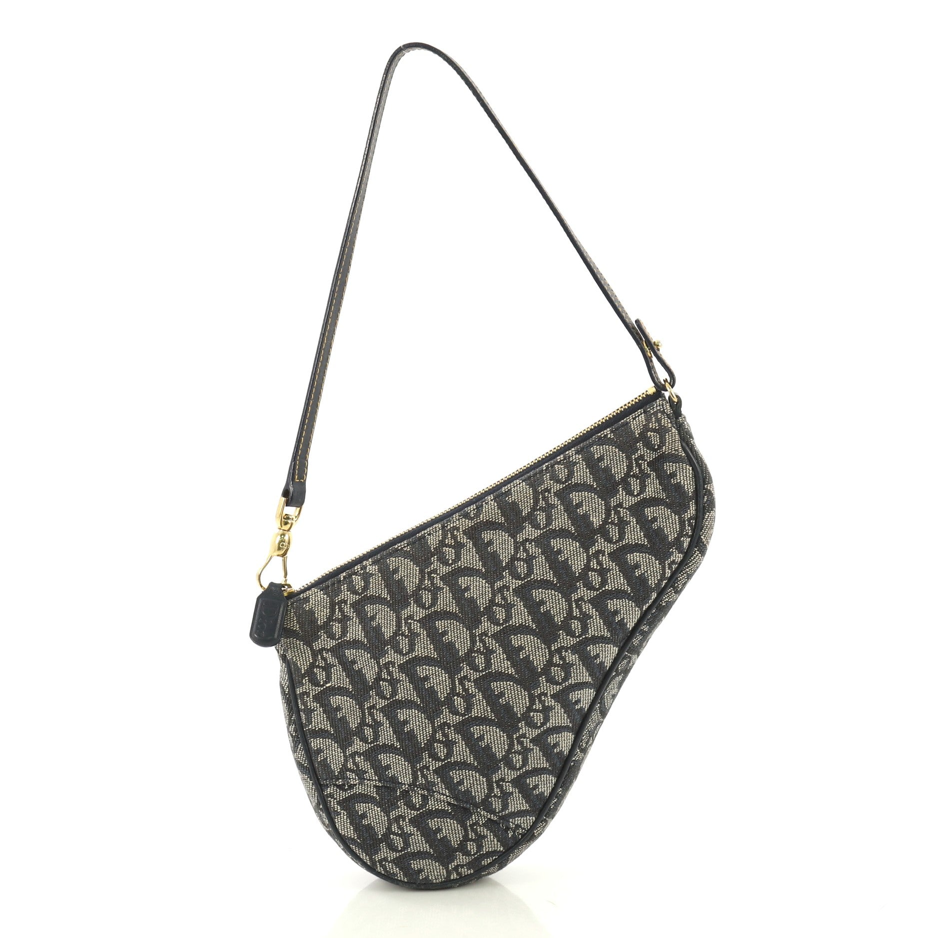Vintage Saddle Bag Diorissimo Canvas Mini