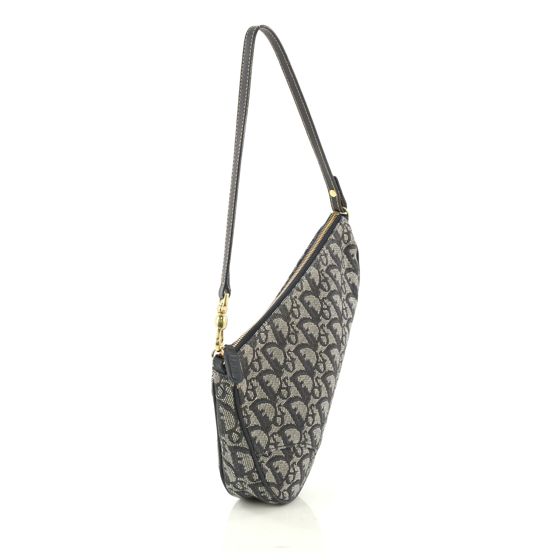Vintage Saddle Bag Diorissimo Canvas Mini
