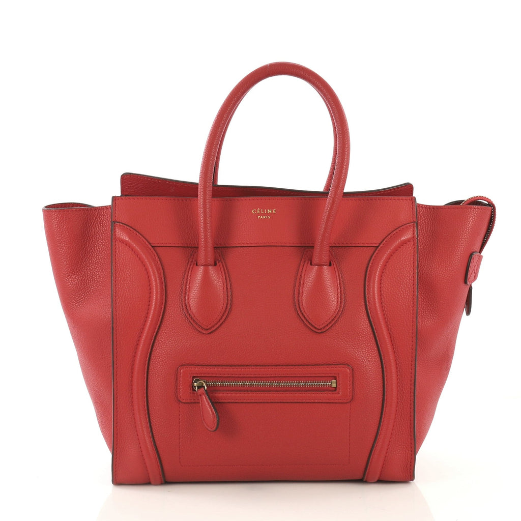 Luggage Handbag Grainy Leather Mini
