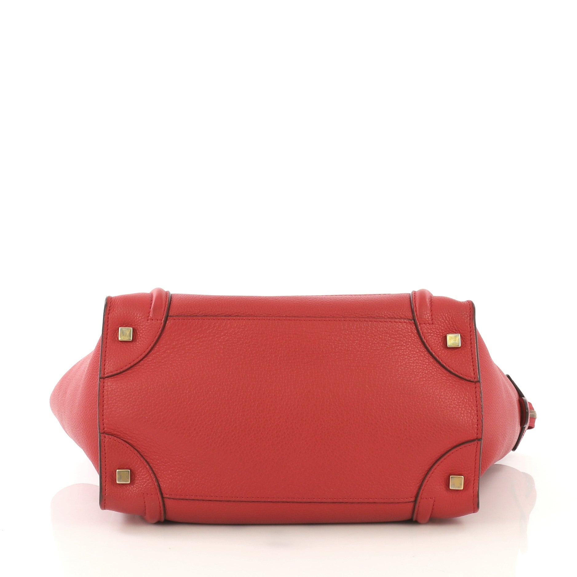Luggage Handbag Grainy Leather Mini