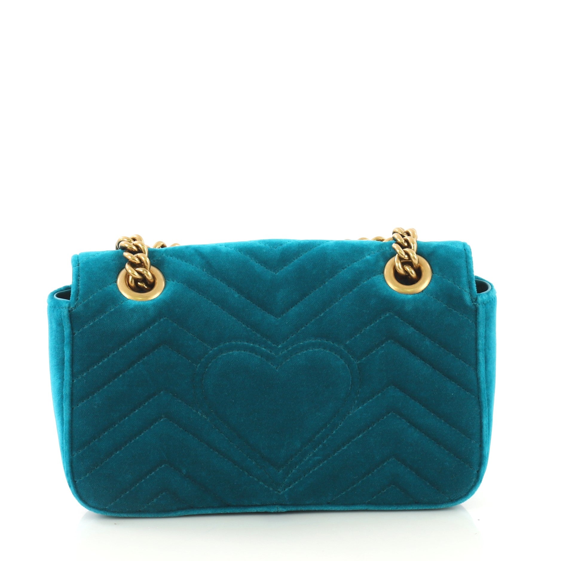 GG Marmont Flap Bag Matelasse Velvet Mini