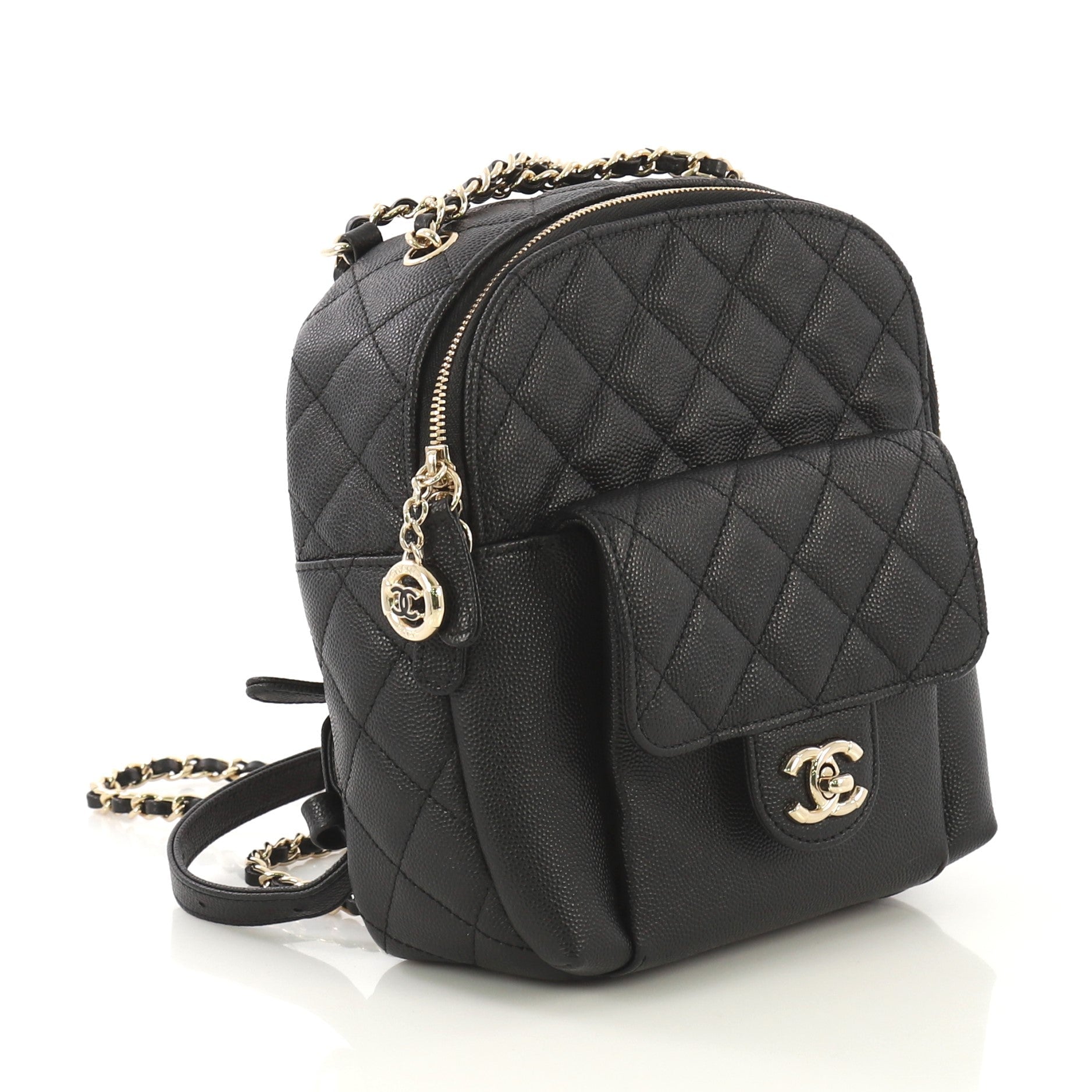 CC Day Backpack Quilted Caviar Mini