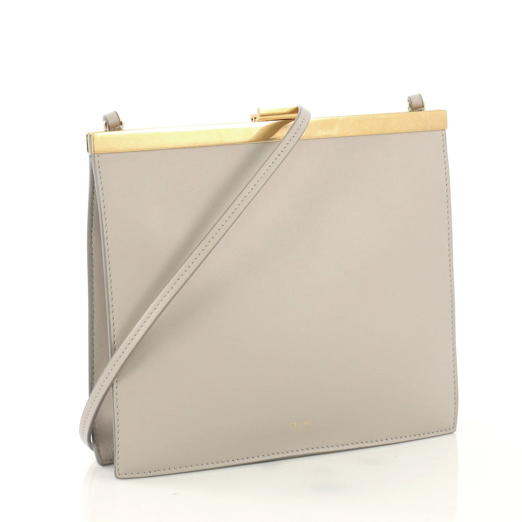 Clasp Crossbody Bag Leather Mini